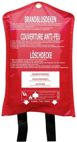 Smartwares FEX-15900 Löschdecke in Rot, B: 180 cm, T: 160 cm - Bild 1