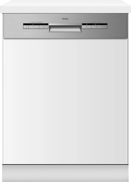 Amica Teilintegrierbarer Geschirrspüler EGSP 574 100 E in Edelstahl, Breite: 60 cm - Bild 1