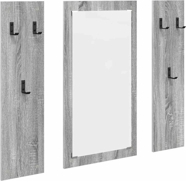 vidaXL Wandmontierter Nachttisch in Grau Sonoma, B/H/T: 96 x 90 x 1,5 cm - Bild 1