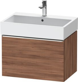 Duravit Waschtischunterschrank D-Neo Wandhängend in Braun Matt mit einer Tür, B/T: 68,4 x 44,2 cm - Bild 1