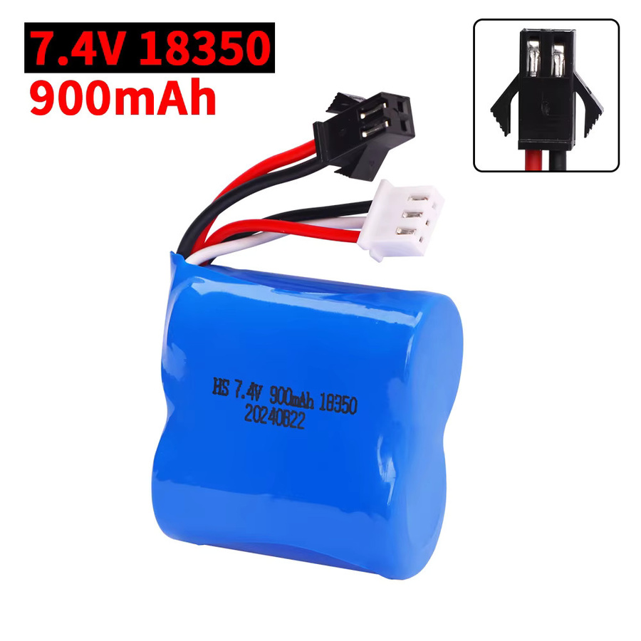 jiaojiren Akku und USB-Ladegerät für H100 H102 S1 S2 S3 S4 S5 RC-Rennboot-Akku, Set / Bundle - Bild 1