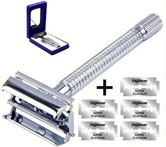 Doppelseitiges Rasierer-Set für Herren, Sicherheitsrasierer - Bild 1