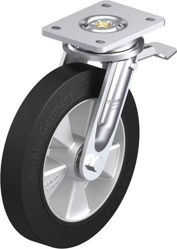 Blickle Lenkrolle LO-ALEV 250K-ST mit Feststeller in Schwarz-Grau, Rad-Durchmesser: 25 cm, Tragfähigkeit: 650 kg - Bild 1