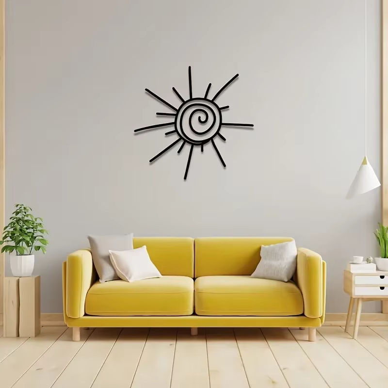 CIFBUY Sonnen Wandkunst aus Metall als Stranddekoration für den Außenbereich - Bild 3