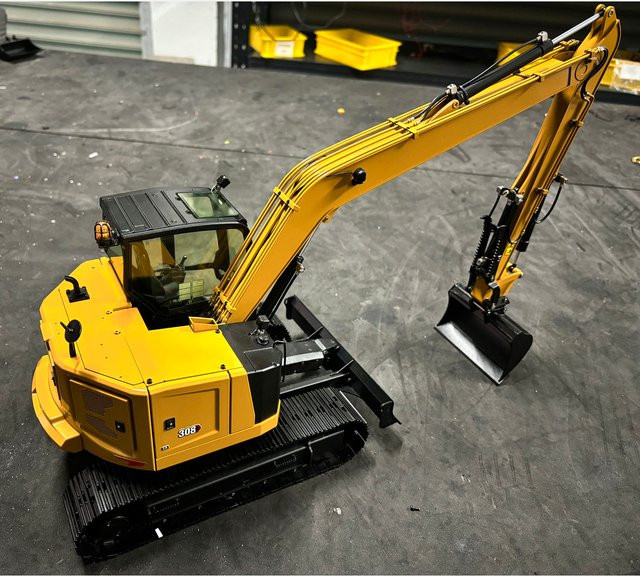 TOUCAN RC HOBBY RC Hydraulikbagger, ferngesteuertes Baufahrzeug, 1:14, Metall - Bild 1