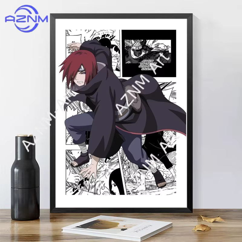 KAYOU Anime Naruto und Sasuke Wandbild als Poster für dein Kinderzimmer oder Wohnheim, mehrfarbig - Bild 2