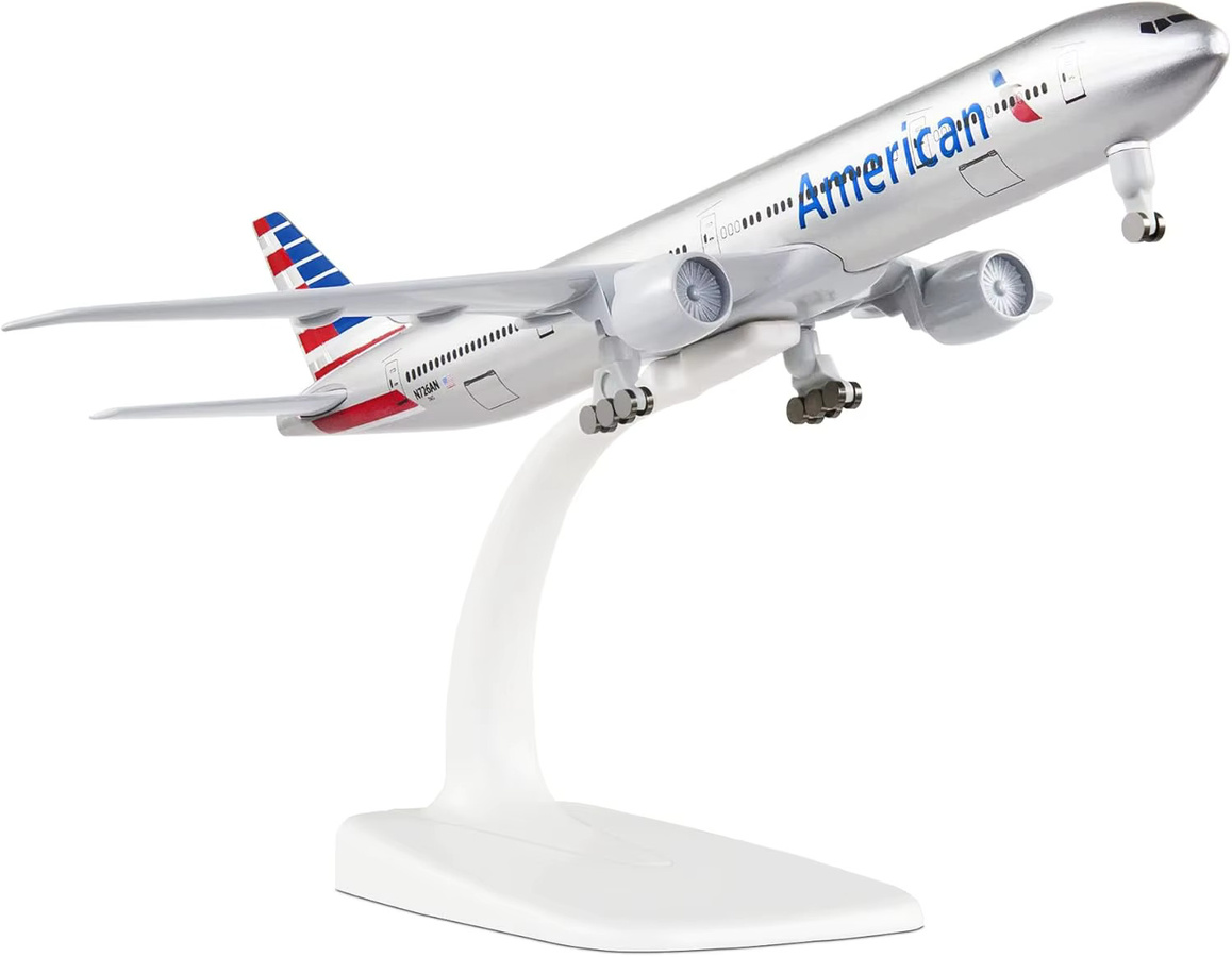 ZOCO B777 Flugzeugmodell, Modellbausatz, Metall, 20 cm - Bild 5