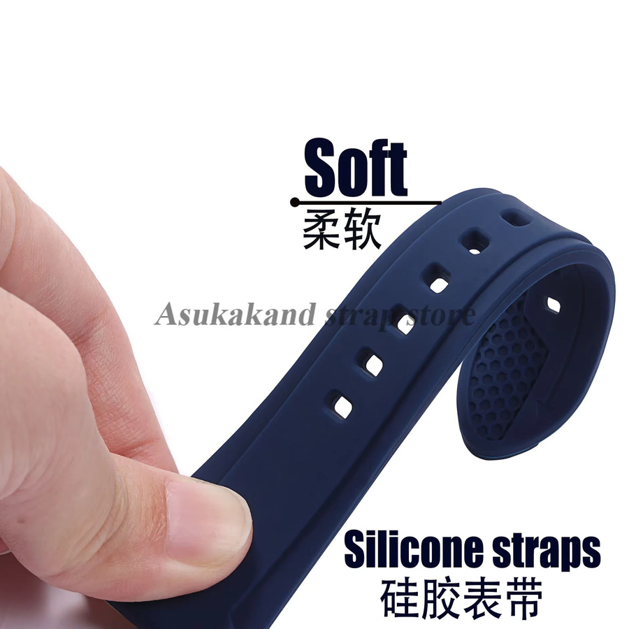 Uhrenarmband Silikon, Unisex, 22mm 24mm 26mm - Bild 3