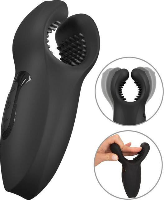 Rebel Man Wand Masturbator mit Vibration und Knet-Massage in Schwarz - Bild 1