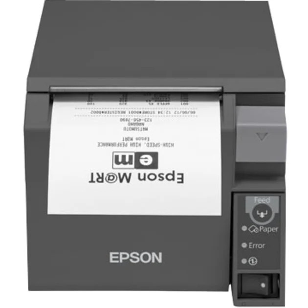 Epson TM-T70II Thermodrucker in Dunkelgrau mit USB, Bluetooth und Wi-Fi - Bild 1