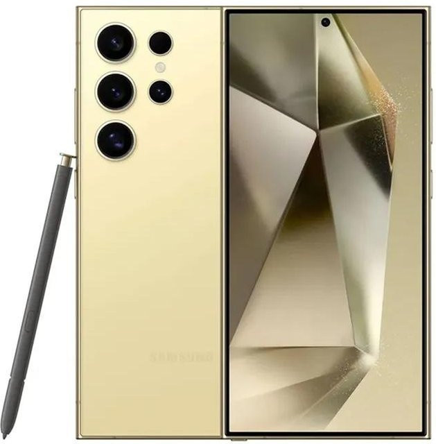 Samsung Galaxy S24 Ultra 5G Android Smartphone mit 256 GB Speicher und 12 GB RAM in Beige/Gold - Bild 1