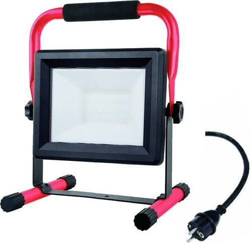 MEGALight LED-Baustrahler mit Stativ, 20W, 1600lm, Neutralweiß, Schwarz, IP65 - Bild 1