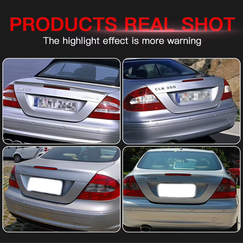 LED Bremslicht für Mercedes Benz CLK W209 C209 Coupe und A209 Cabriolet 2002-2009, 3. Bremsleuchte High Mount Stop Signal, Farbe: Rot, Marke: SAARMAT - Bild 3