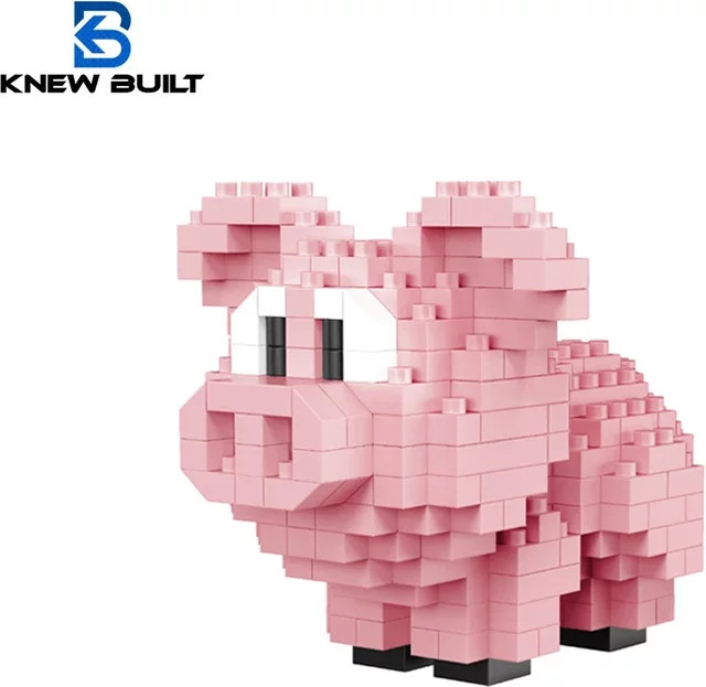 KNEW BUILT Papagei, 3D Modell, Micro Mini Diamant Ziegel, Bausteine Spielzeug - Bild 1
