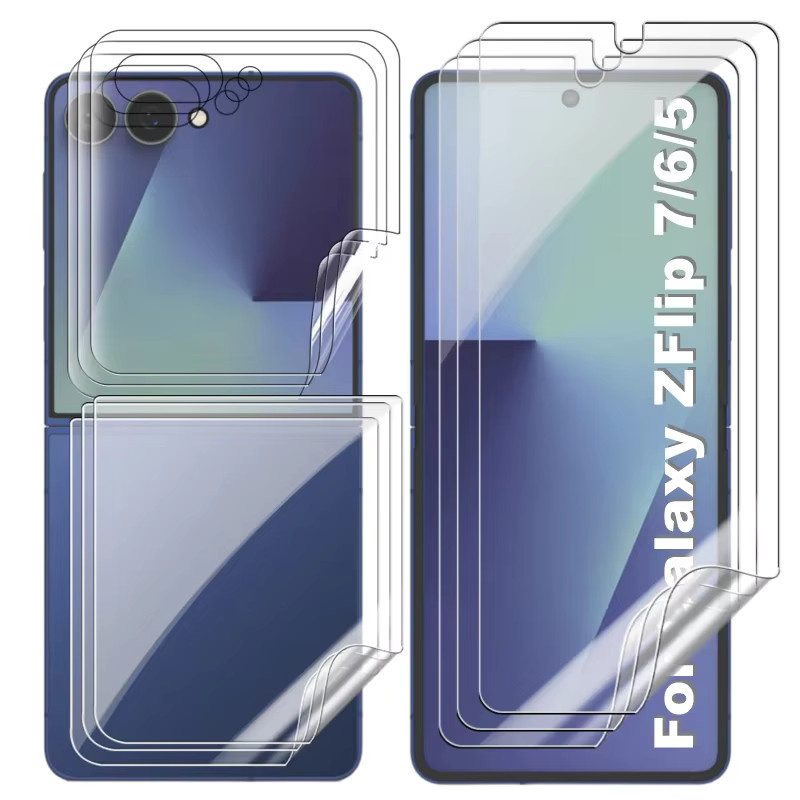 Hydrogel Displayschutzfolie Full Cover für Samsung Galaxy Z Flip 7, Z Flip 6 und Z Flip 5 in Transparent - Bild 5