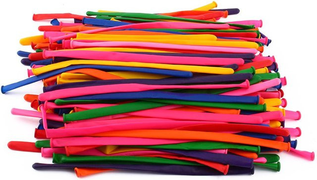 mfySpace Magie DIY Lange Twist Latex Ballons, Mixed Mix Farbe, 200 Stück - Bild 1