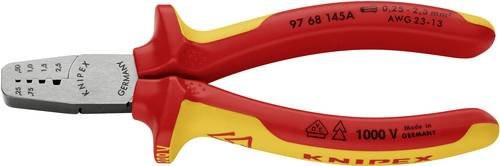 Knipex Crimpzange 97 68 145 A für Aderendhülsen 0,25 bis 2,5 mm², isoliert und VDE-geprüft, Länge: 145 mm - Bild 1