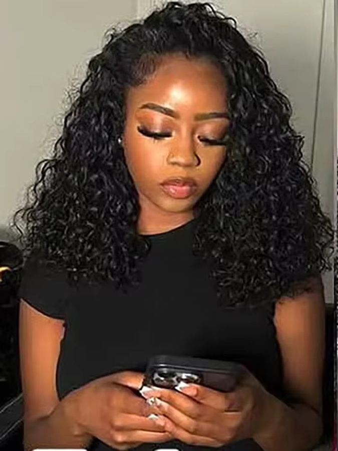 Cheetahbeauty Halbperücke aus Echthaar, Kinky Curly, 220% Dichte - Bild 7