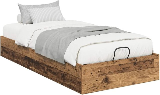 vidaXL Ottoman Bettgestell aus Holzwerkstoff in Braun mit Lift-up-Funktion, B/T/H: 193 x 75,5 x 25 cm - Bild 1