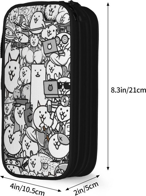 Battle Cats Rangers Federmäppchen mit großer Kapazität, buntes Stiftebeutel aus Textil für Schüler und Kreative - Bild 1