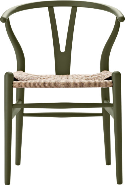 Carl Hansen & Søn CH24 Y Wishbone Stuhl aus Buchenholz in Grün - Bild 1
