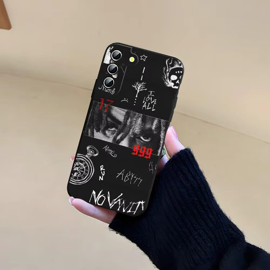 Rastar Handyhülle Sänger J-Saft WRLD für Samsung Galaxy A13 A31 A33 A52 A53 A55 S22 S23 S24 S25 Rückseite Abdeckung in Schwarz - Bild 2