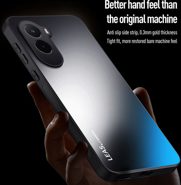 EUCAGR Luxus AG Frosted Schutzhülle für Xiaomi Poco M7 aus weichem PC und TPU in Schwarz oder Weiß - Bild 1