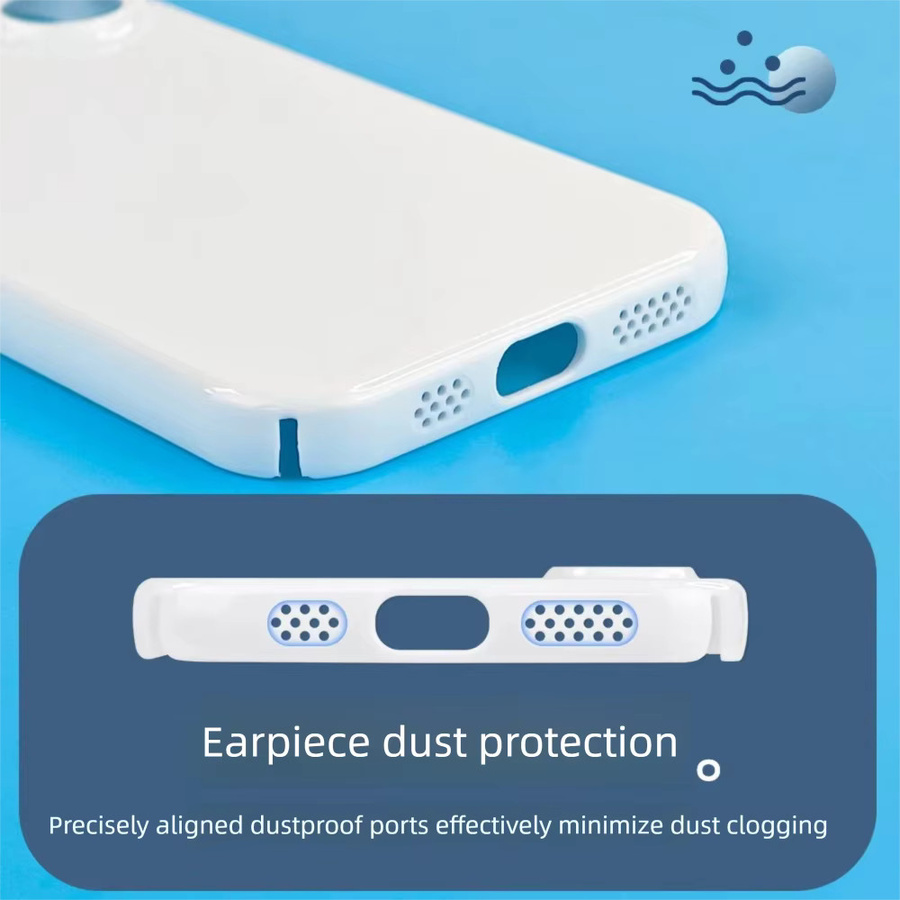 Fonlyu 10 Stück PBT Blank Handyhüllen für iPhone 17 16 15 14 13 12 Pro Max zur 3D Sublimation in Weiß - Bild 4