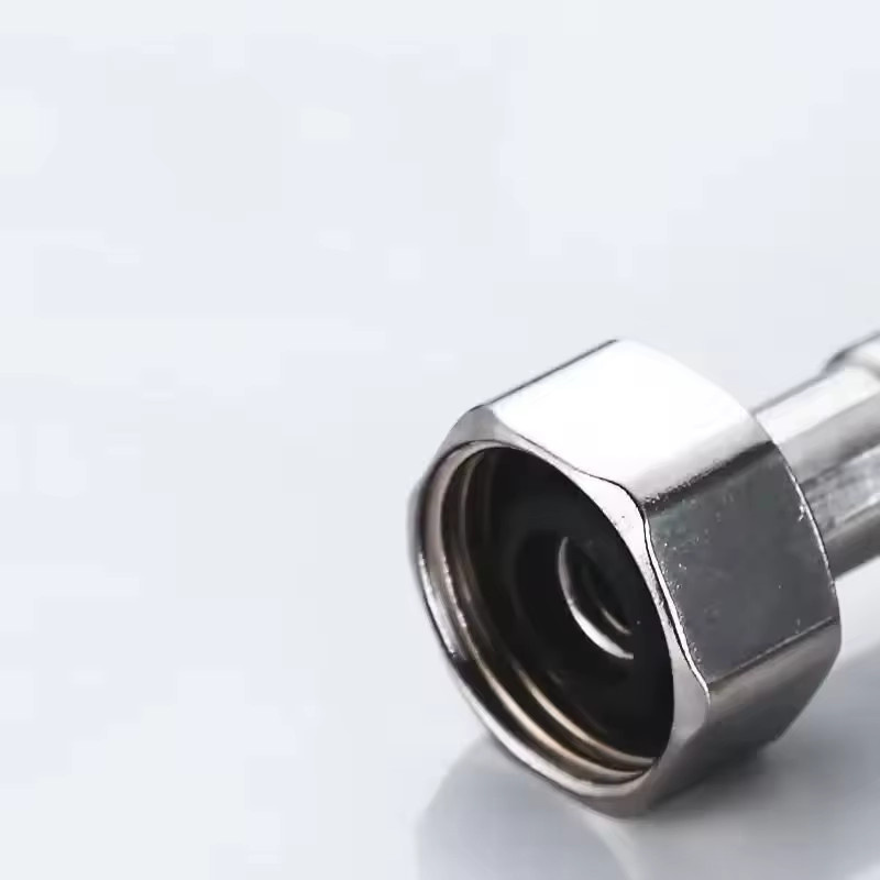 Thermobeständlicher Wasserhahn-Schlauch aus Edelstahl und Nylon mit G1/2'' Anschluss für Küche und Badezimmer - Bild 5