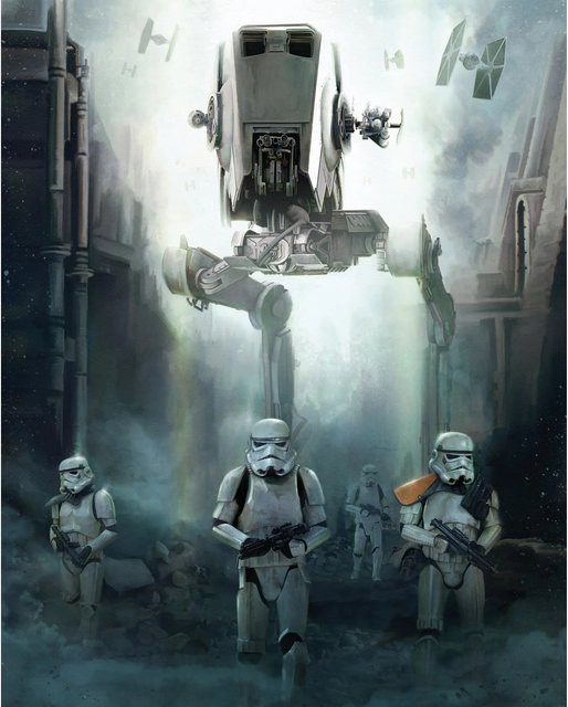 Komar Fototapete Vlies Star Wars Imperial Forces Multicolor B: 200 cm x H: 250 cm - Bild 1