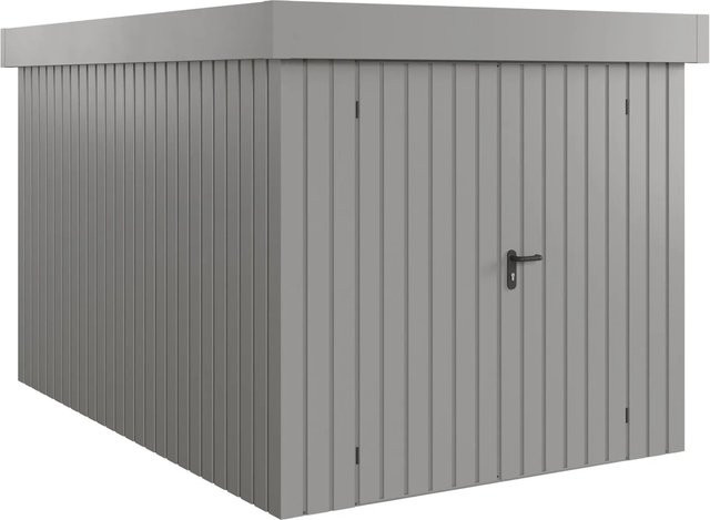 Hörmann EcoStar Gerätehaus Euroline mit Flachdach, 2-flügelig, Graualuminium, B: 325 cm, H: 237 cm - Bild 1