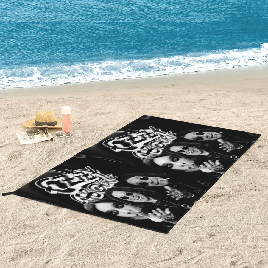 Ozzy Osbourne Strandtuch aus Mikrofaser in Schwarz, schnelltrocknend und saugfähig, B/H: 70 x 140 cm - Bild 5