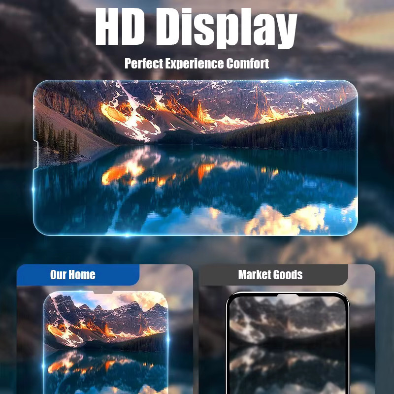 ZYXGUGU 4er Pack Transparentes 9H HD Gehärtetes Glas Displayschutzfolie für iPhone 16e, iPhone 14 Plus, iPhone 13 mini und iPhone Pro Max - Bild 6