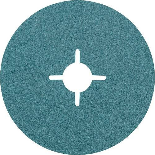 PFERD Zirkon Fiberscheibe Ø 125 mm Z60 in Türkis für hohen Abtrag auf Stahl, 25 Stück - Bild 1