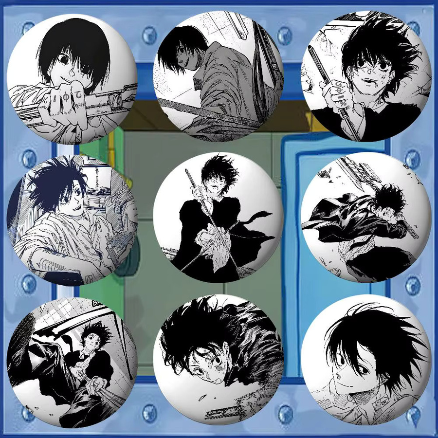 Brosche Metall, Yoichi Nagumo Taro Sakamoto Abzeichen, Weißblech, Soft Button Pin - Bild 3