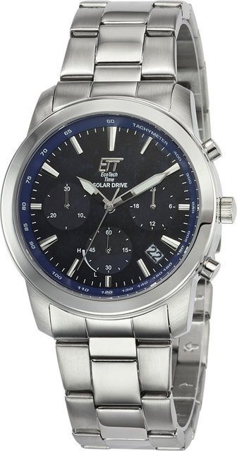 ETT Kalahari Herrenuhr, Solar, Edelstahl, Blau, 41 mm, 10 ATM - Bild 1