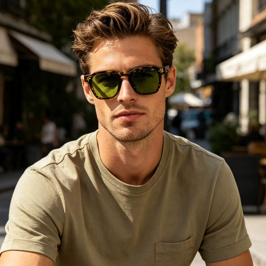 CATERSIDE Sonnenbrille, quadratisch, Vollrand, Kunststoff, braun, Unisex - Bild 3