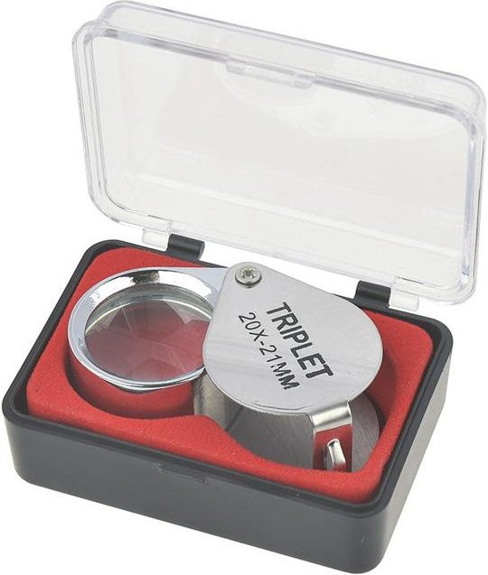Yiran toy 1 Schmucklupe, 30x, LED/UV Beleuchtet, Silber - Bild 1