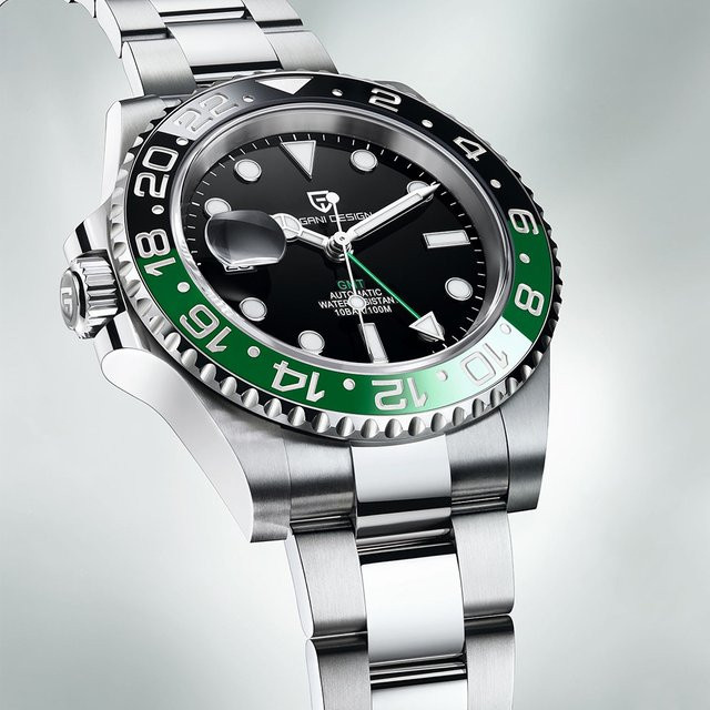 Pagani Design GMT Armbanduhr, Automatik, Edelstahl, Saphirglas, Herren - Bild 1