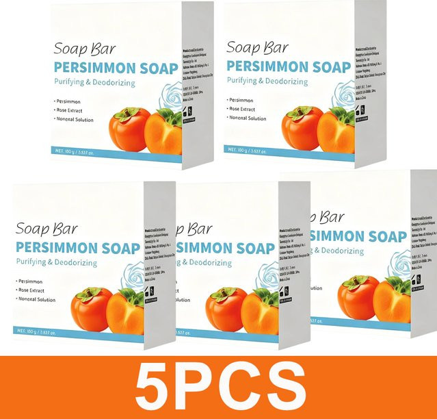 SAUVASINE Persimmon Soap Bar, Grüntee-Extrakt, Unisex - Bild 1