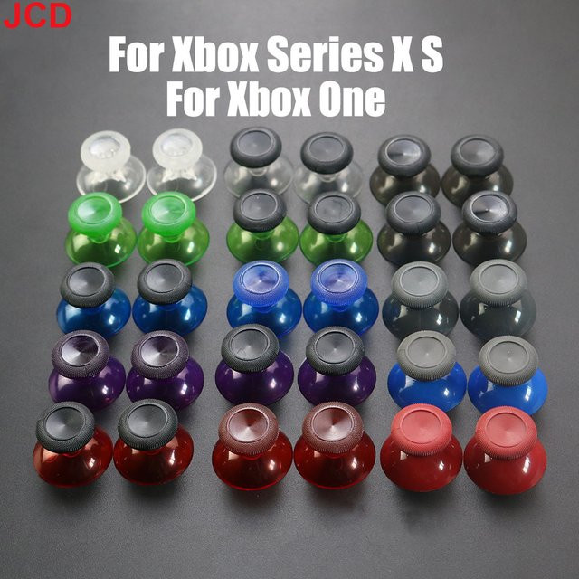JCD 2 Stück Analog-Joystick Daumenstick-Griffkappen in Multicolour für Xbox Series X S und Xbox One Controller - Bild 1