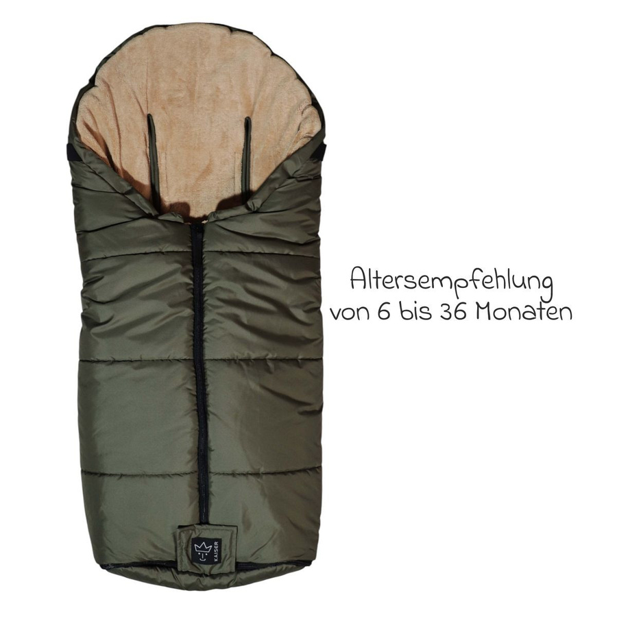Kaiser Thermo-Fleece Fußsack Sandy für Buggy, Sport- und Kinderwagen in Beige Green - Bild 2