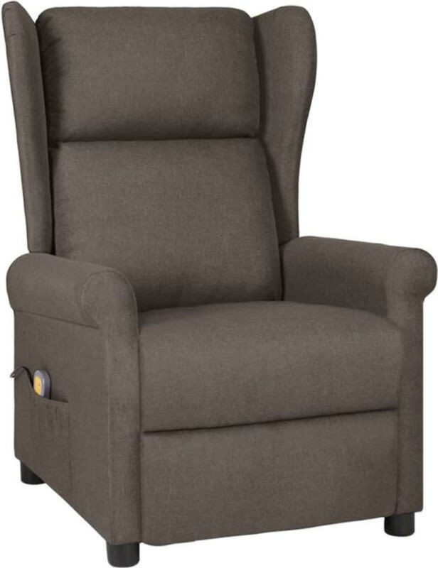 Massagesessel von vidaxl in Braun aus Stoff im klassischen Design als Fernsehsessel - Bild 1