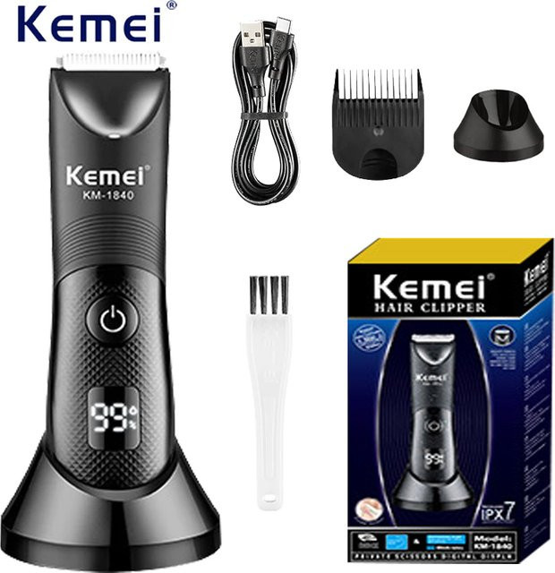 Kemei Elektrischer Haarschneider KM-1840, Schwarz, Unisex - Bild 1