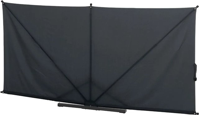 Siena Garden Ben Sichtschutz Paravent aus Polyester und Stahl in Anthrazit, B: 280 cm, H: 150 cm - Bild 1