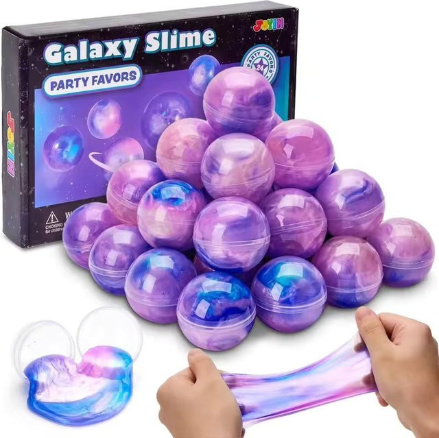 Joyfy Mini Schleim Galaxie Schleimkugeln, 24-teiliges Set, Mehrfarbig - Bild 1