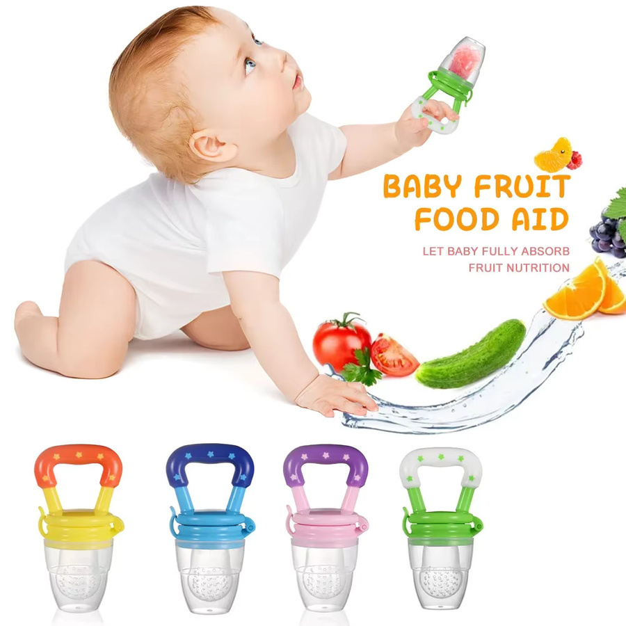 XUNYI Baby Obst Feeder aus Silikon in Pink - Bild 2