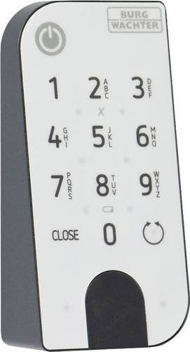 Burg-Wächter Bedienfeld Entry 7711 KP PIN beleuchtete Tastatur in Anthrazit/Weiß mit IP53 Schutzart - Bild 1
