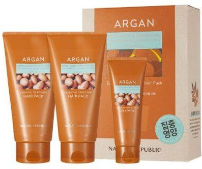 Nature Republic Argan Essential Deep Care Haarmaske Doppelset, 2x 300 ml + 70 ml - Bild 1