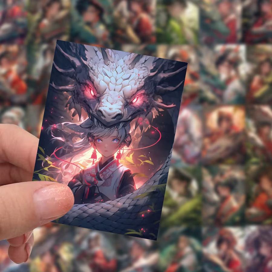 60 Stück Alte Wind Drachen Hero Weibliche Graffiti Aufkleber von BulingBulingStickers Shop in Multicolour - Bild 3